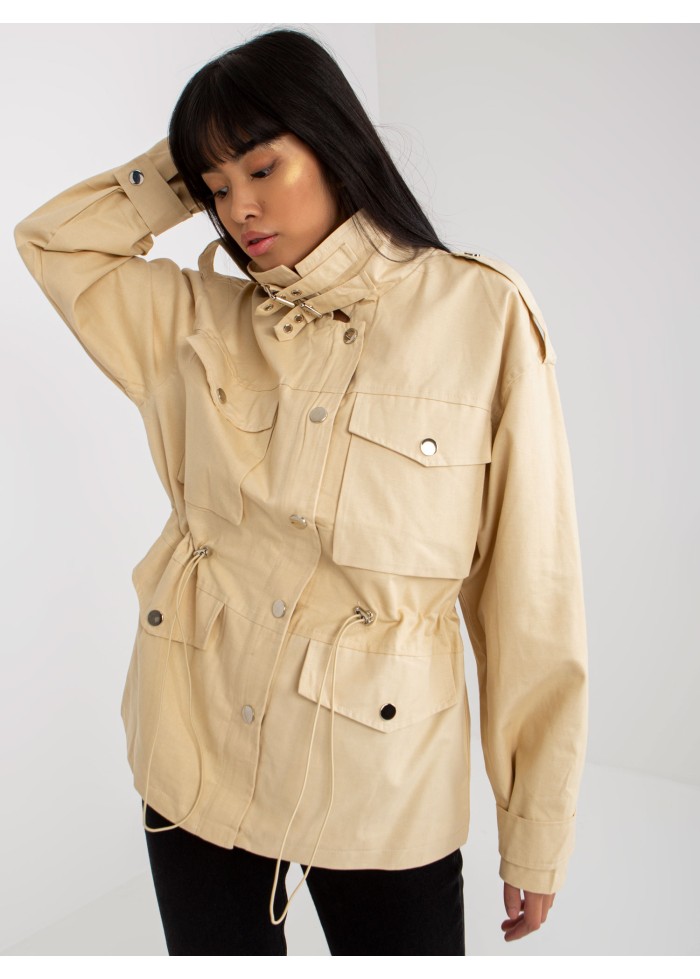 Béžovo hnedá bunda