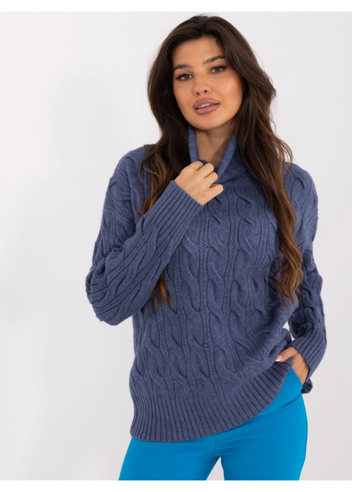 Tmavomodrý dámsky rolák