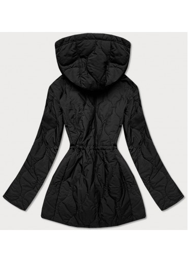 Čierna obojstranná bunda s kapucňou