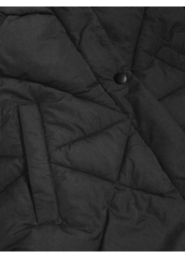 Čierna obojstranná zimná bunda