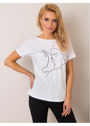 Biele tričko s potlačou