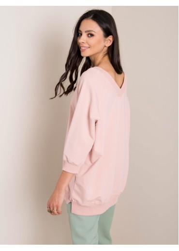 Tmavopúdrovo ružová mikina