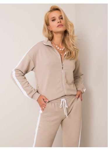 Béžovo hnedá tepláková súprava