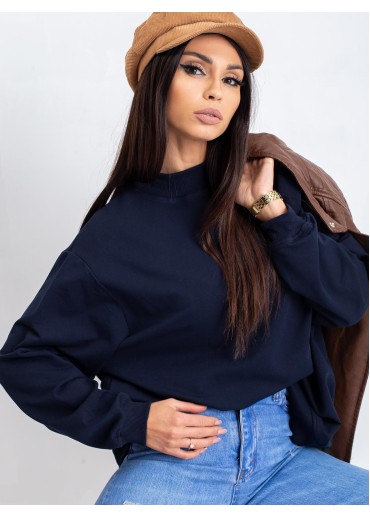 Modrá mikina so stojačikom