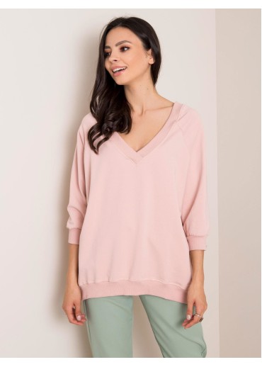 Tmavopúdrovo ružová mikina