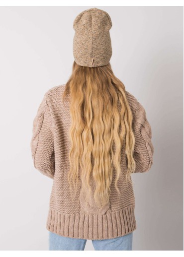 Béžovo hnedá čiapka