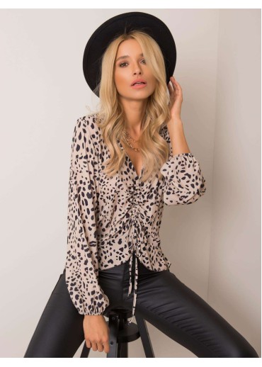 Béžovo hnedá blúzka
