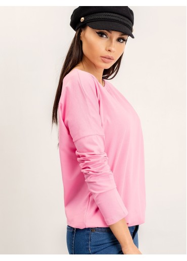 Ružové tričko s dlhým rukávom