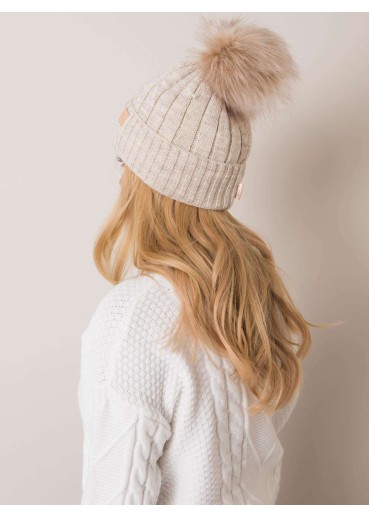 Béžovo hnedá čiapka