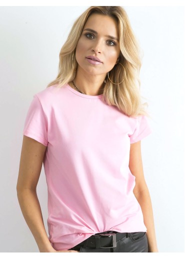 Ružové basic tričko