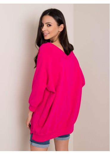 Tmavopúdrovo ružová mikina