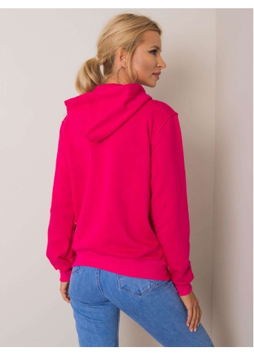 Fuchsiovo ružová basic mikina