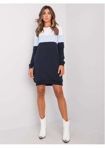 Modré mikinové šaty