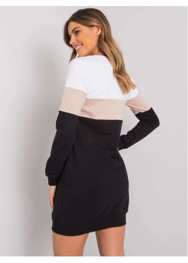 Béžovo hnedé mikinové šaty