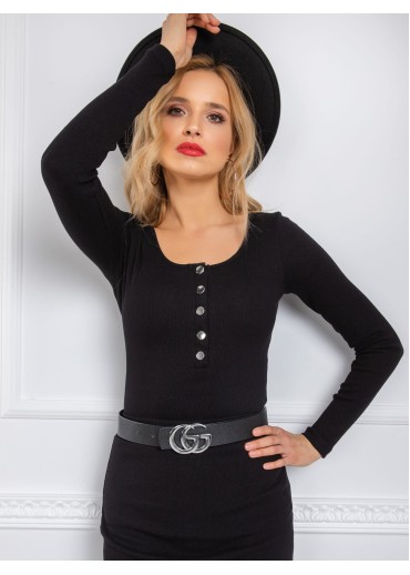 Čierne tričko s dlhým rukávom