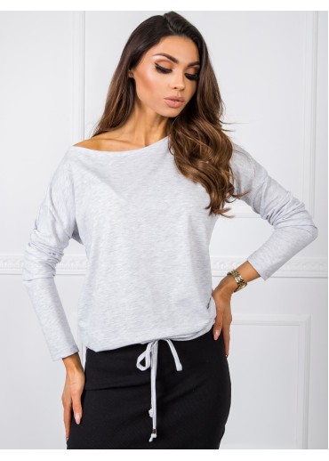 Svetlosivé tričko s dlhým rukávom