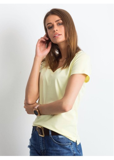 Vanilkovo žlté basic tričko