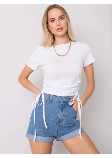 Biele crop top tričko