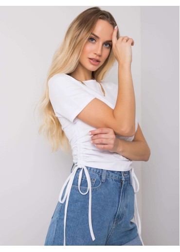 Biele crop top tričko
