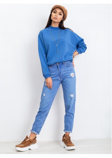 Svetlomodrá basic mikina