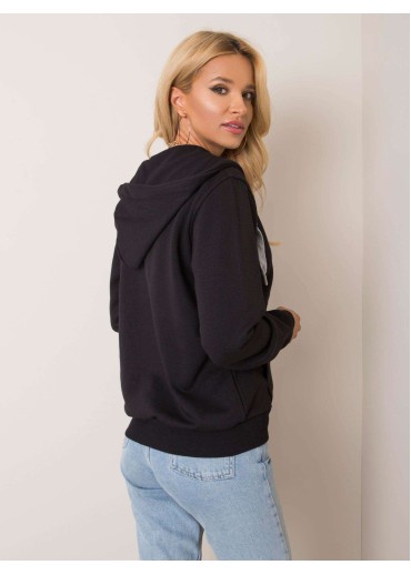 Čierna basic mikina