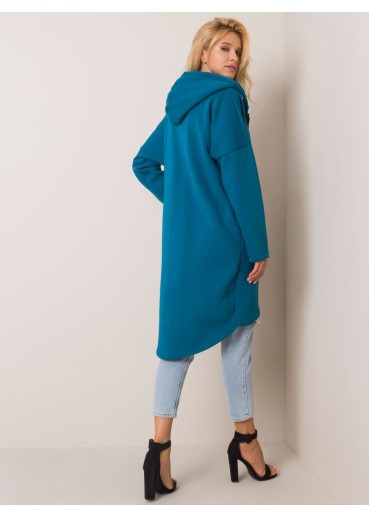 Zelená predĺžená mikina