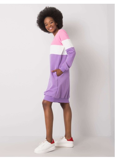 Fialové mikinové šaty