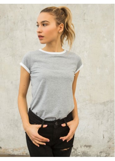 Sivé basic tričko