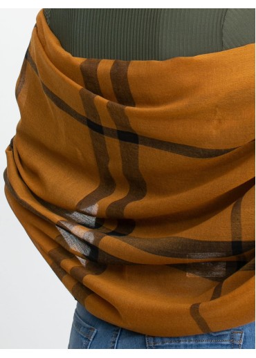 Karamelovo hnedá šatka