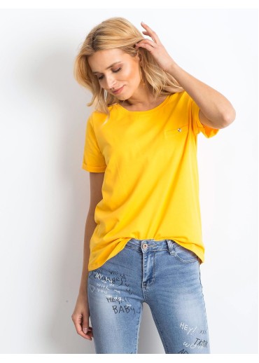 Žlté basic tričko