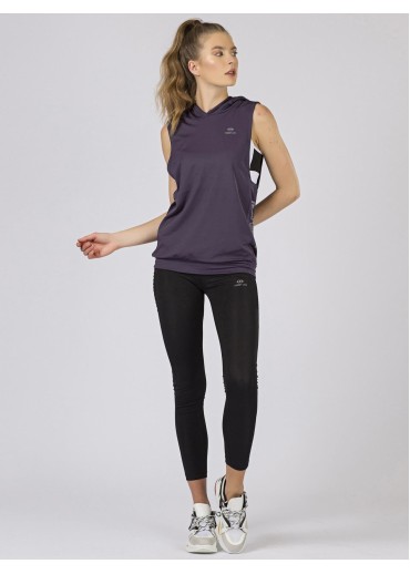 Fialové tričko s kapucňou