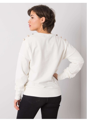 Biela mikina s potlačou