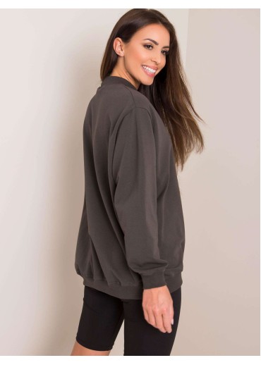 Grafitovo sivá oversize mikina