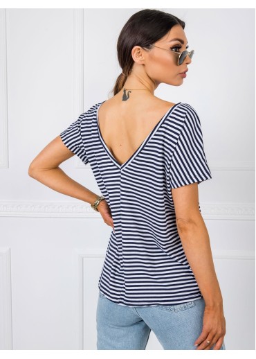 Svetlomodré pruhované tričko