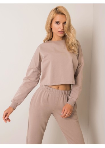 Béžovo hnedá tepláková súprava