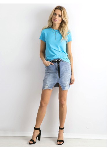 Svetlomodré basic tričko