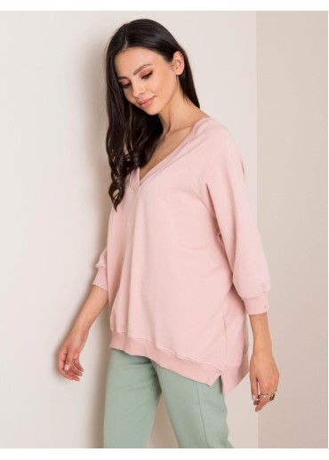 Tmavopúdrovo ružová mikina