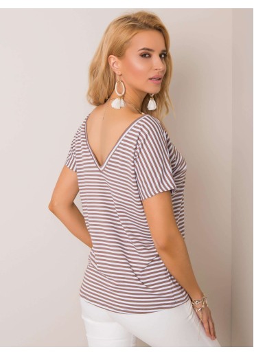 Biele pruhované tričko