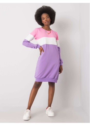 Fialové mikinové šaty