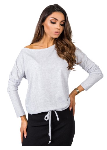 Svetlosivé tričko s dlhým rukávom