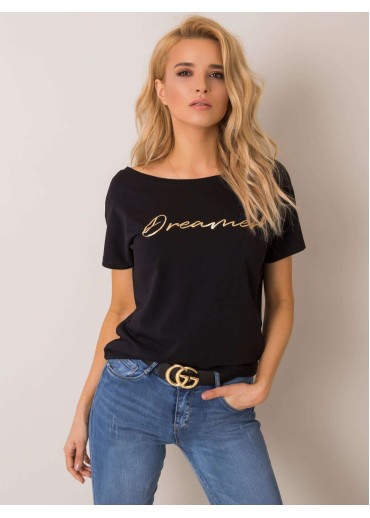 Čierne tričko s potlačou