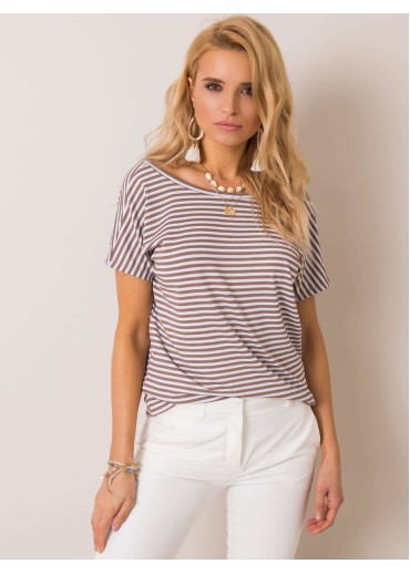 Biele pruhované tričko