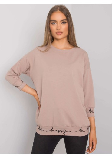 Béžovo hnedá mikina