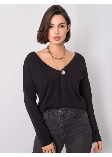 Čierne tričko s dlhým rukávom