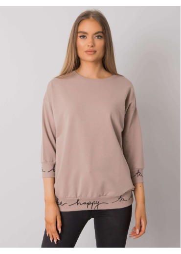 Béžovo hnedá mikina