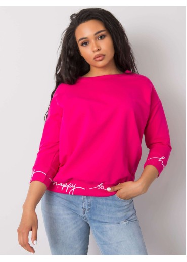 Fuchsiovo ružová mikina