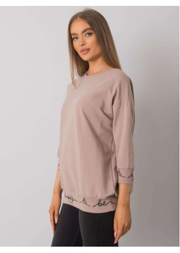 Béžovo hnedá mikina