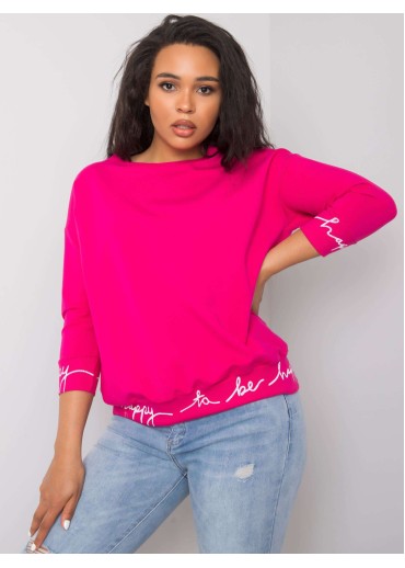 Fuchsiovo ružová mikina