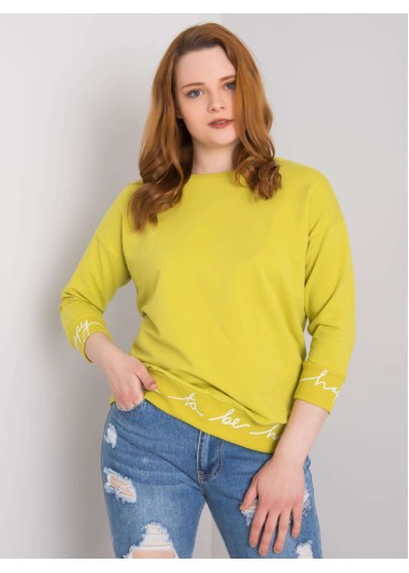 Olivovo zelená mikina