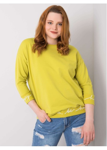 Olivovo zelená mikina